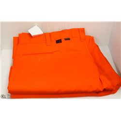 2 PAIRS OF BIG BILL ORANGE HI VIS PANTS 52X30