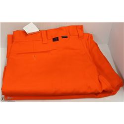 2 PAIRS OF BIG BILL ORANGE HI VIS PANTS 54X28