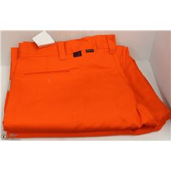 2 PAIRS OF BIG BILL ORANGE HI VIS PANTS 54X28