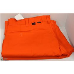 2 PAIRS OF BIG BILL ORANGE HI VIS PANTS 30X28
