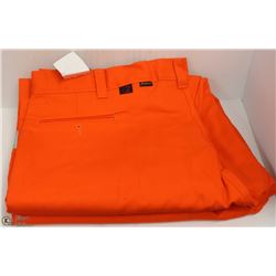 2 PAIRS OF BIG BILL ORANGE HI VIS PANTS 30X34