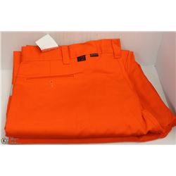 2 PAIRS OF BIG BILL ORANGE HI VIS PANTS 40X34