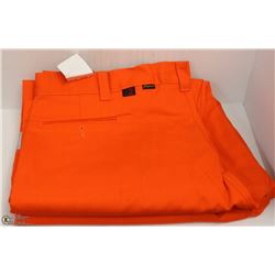 2 PAIRS OF BIG BILL ORANGE HI VIS PANTS 42X34