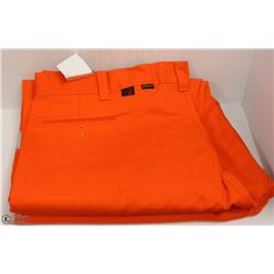 2 PAIRS OF BIG BILL ORANGE HI VIS PANTS 42X34