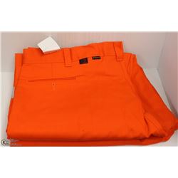2 PAIRS OF BIG BILL ORANGE HI VIS PANTS 44X36