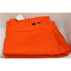 2 PAIRS OF BIG BILL ORANGE HI VIS PANTS 44X32