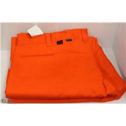 2 PAIRS OF BIG BILL ORANGE HI VIS PANTS 44X32
