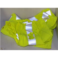 LOT OF 2 HI VIS YELLOW SAFETY VESTS