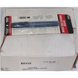 CASE OF 19 ROYAL CUTTER UTILITY KNIVES