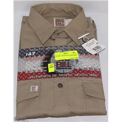 BIG BILL TAN BUTTON WORK SHIRT