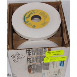 BOX OF NORTON 6X1/2X1-1/4 GRINDING WHEELS