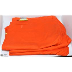 3 PAIRS OF BIG BILL 54X32 ORANGE HI VIS WORK PANTS