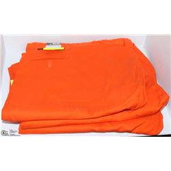 3 PAIRS OF BIG BILL 54X34 ORANGE HI VIS WORK PANTS