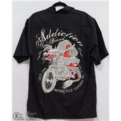 ADDICTION BRAND MENS SHORT SLEEVE BUTTON DOWN