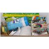 Image 1 : BOX OF CLEANING SUPPLIES INCL. SHOUT LYSOL WIPES