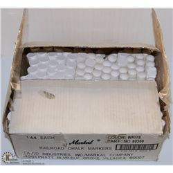 CASE OF 144 PIECES LARGE WHITE CHALK
