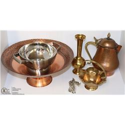 FLAT OF METAL COPPER AND BRASS