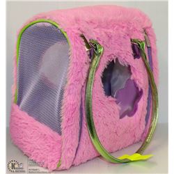 MINI PET CARRIER PINK FUR