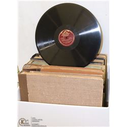 BOX OF ASSORTED 78 RPM RECORDS