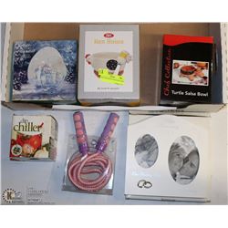 FLAT OF VARIOUS PACKAGED ITEMS