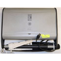 GEORGE FOREMAN GRILL WITH INSTRUCTIONS & 2 DRIP