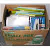 Image 1 : BOX OF ASSORTED NEW OFFICE SUPPLIES