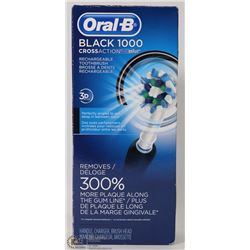 ORALB BLACK 1000 RECHARGEABLE TOOTHBRUSH