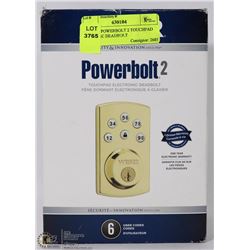 WEISER POWERBOLT 2 TOUCHPAD ELECTRIC DEADBOLT