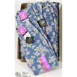 FLAT OF 6 ASST SIZE KIDS SKINNY JEANS