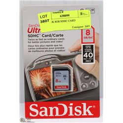 SANDISK 8GB SDHC CARD