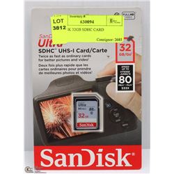 SANDISK 32GB SDHC CARD