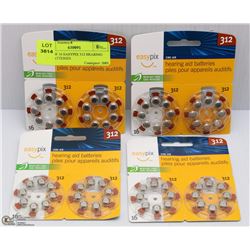 3PKS OF 16 EASYPIX 312 HEARING AID BATTERIES