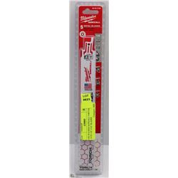 MILWAUKEE SAWZALL 5 METAL 18TPI 1/8"-5/16" BLADES