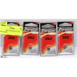 ENERGIZER 4 PACKS OF 4 -#392 BATTERIES