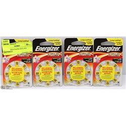 ENERGIZER 4 PACKS OF 8 -#10 BATTERIES