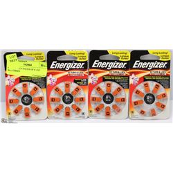 ENERGIZER 4 PACKS OF 8 -#13 BATTERIES