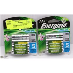 ENERGIZER 2 PACKS OF 4 AA  BATTERIES