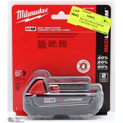 MILWAUKEE M18 RED LITHIUM COMPACT BATTERY PACK