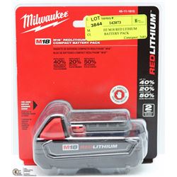 MILWAUKEE M18 RED LITHIUM COMPACT BATTERY PACK