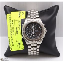 MENS SEIKO QUARTZ CHRONOGRAPH SPORTS WATCH