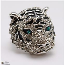 TIGER RING WITH CZ STONES