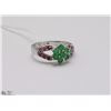 Image 1 : #94 EMERALD,RUBY RING