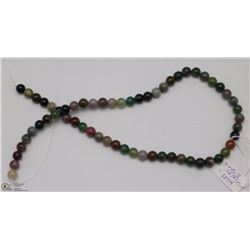 #100 MULTI-COLOUR AGATE LOOSE BEAD NECKLACE 15"