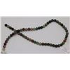 Image 1 : #100 MULTI-COLOUR AGATE LOOSE BEAD NECKLACE 15"