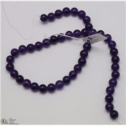 #113 RUSSIAN AMETHYST LOOSE BEAD NECKLACE 15"
