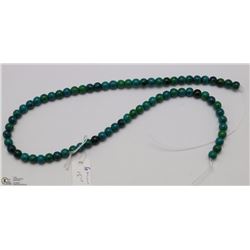 #106 AZURITE CHRYSOCOLLA LOOSE BEAD NECKLACE 15"