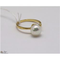 #52 FRESH WATER PEARL RING .925 STERLING SILVER