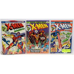 THREE SILVER AGE X-MEN COMIC BOOKS