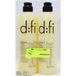 LOT OF TWO D:FI HYDRATE:D SHAMPOO BOTTLES