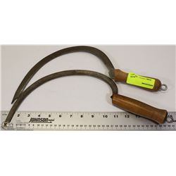 LOT OF TWO VINTAGE SCYTHES MADE IN AUSTRIA